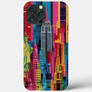 New York City in Kobra’s Vibrant Style iPhone Case