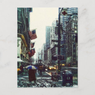 New York City in Winter Postcard
