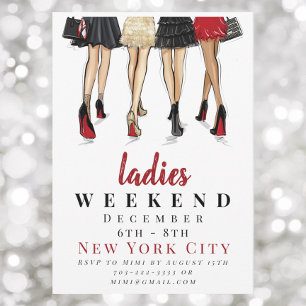 New York City Ladies Weekend Fashion Getaway Invitation