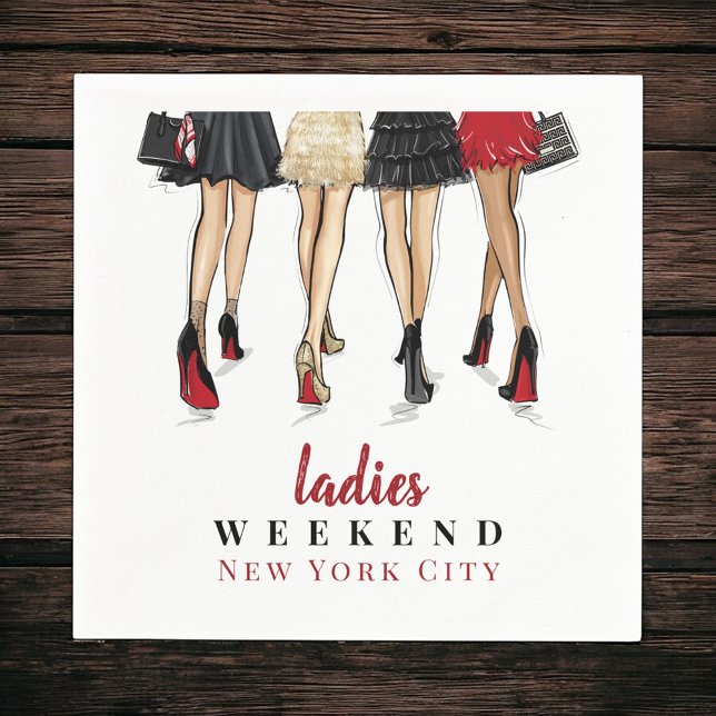 New York City Ladies Weekend Fashion Getaway Napkin (Creator Uploaded)