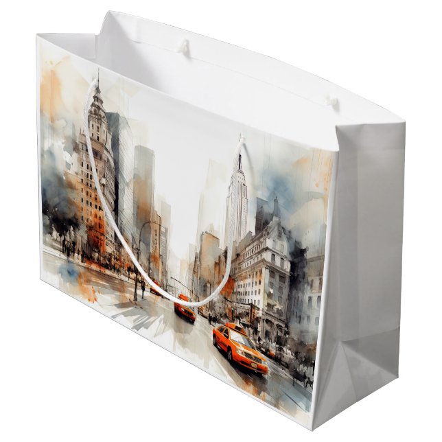 New York City Large Gift Bag (Back Angled)