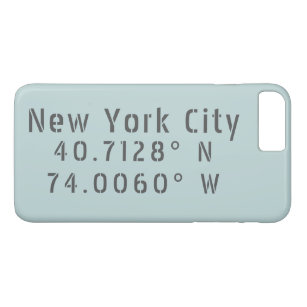 New York City Latitude & Longitude Case-Mate iPhone Case