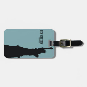 New York City Liberty Luggage Tag w/ leather strap