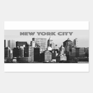 New York City Lower-Manhattan Pro Photo Rectangular Sticker