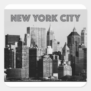 New York City  Lower-Manhattan Pro Photo Square Sticker