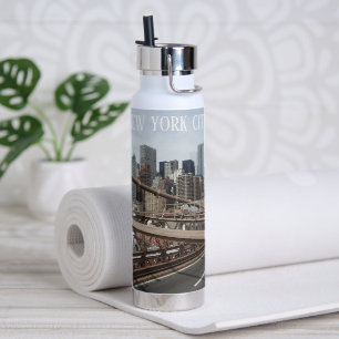 New York City Lower Manhattan Skyline Water Bottle