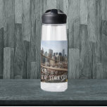 New York City Lower Manhattan Skyline Water Bottle<br><div class="desc">Stay quenched and motivated during your daily workouts with this clear,  plastic water bottle that features a photo image of the Lower Manhattan,  New York City skyline as viewed from the Brooklyn Bridge. Select your water bottle size and colour. NOTE: Design not optimised for Kid's water bottle style.</div>