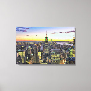 New York City Manhattan Skyline Canvas Print