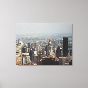 New York City, Manhattan Skyline Colour Photograph Canvas Print