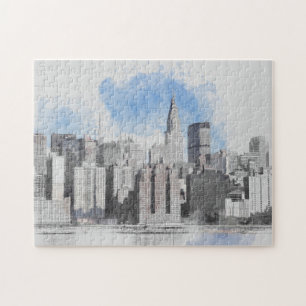  New York City Manhattan Skyline – NYC Travel  Jigsaw Puzzle