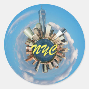 New York City Manhattan Stunning! Classic Round Sticker
