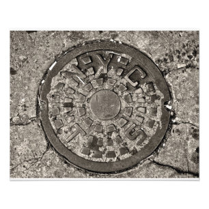 New York City Manhole Cover Photo Print
