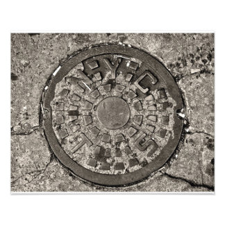 New York City Manhole Cover Photo Print