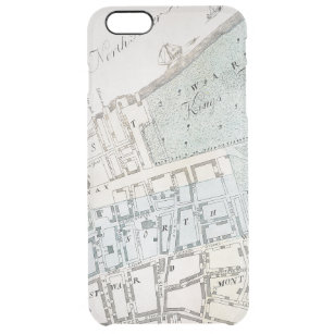 New York City Map, 1728 Clear iPhone 6 Plus Case