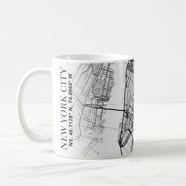 New York City Map | Coffee Mug (Left)