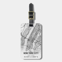 New York City Map | Luggage Tag