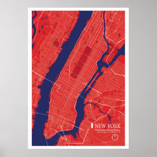New York City Map Poster
