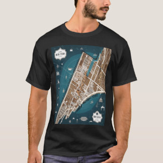 New York City Maps friends T-Shirt