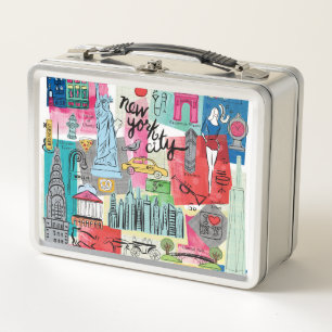 New York City Metal Lunch Box