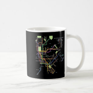 New York City Metro Map Art I Heart NY Souvenir Coffee Mug