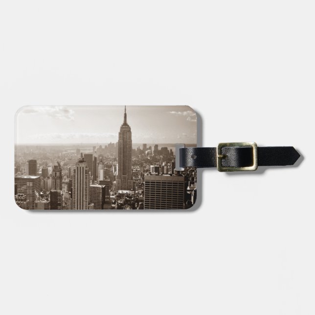 New York City Midtown Luggage Tag (Front Horizontal)