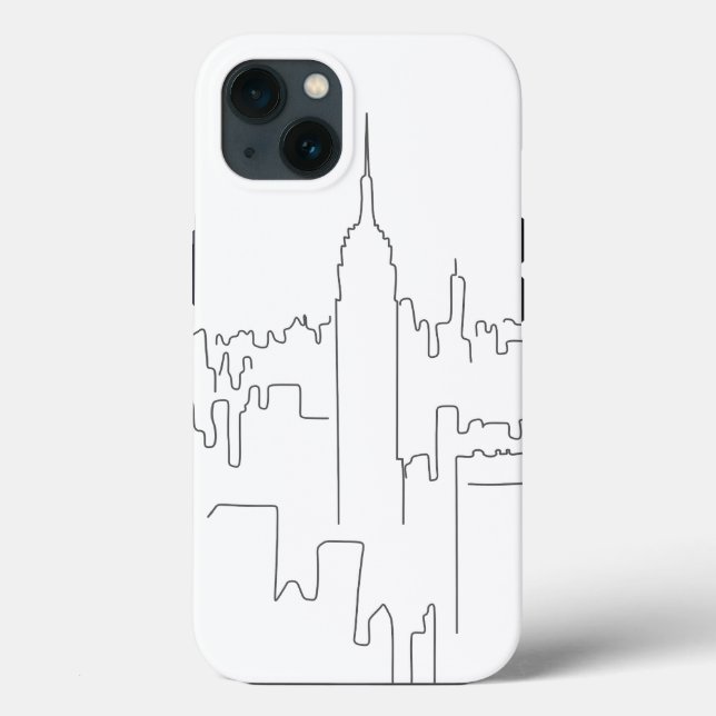 New York City Minimal Line Case-Mate iPhone Case (Back)