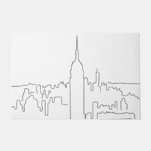 New York City Minimal Line Doormat