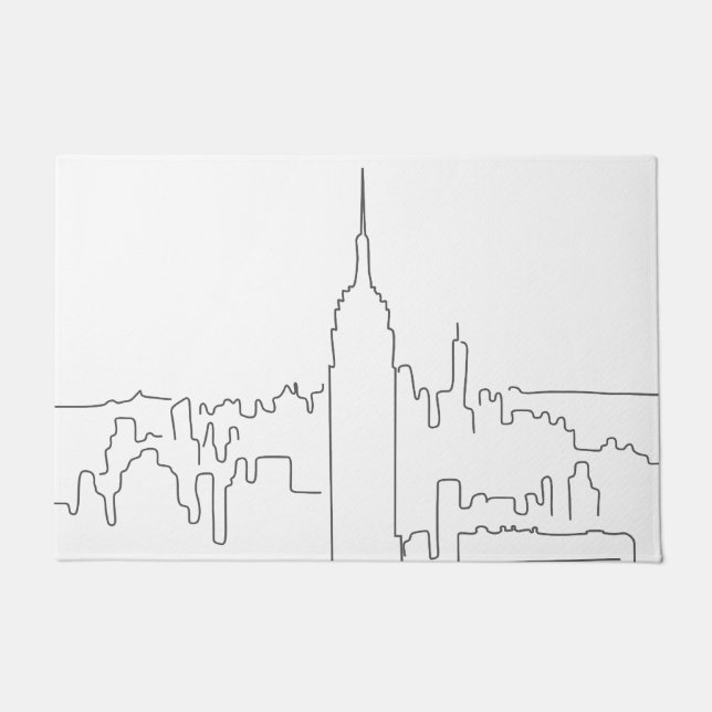 New York City Minimal Line Doormat (Front)