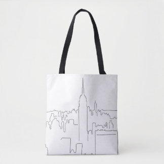 New York City Minimal Line Tote Bag