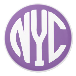 New York City monogram Ceramic Knob