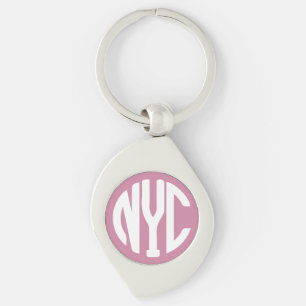 New York City monogram Key Ring