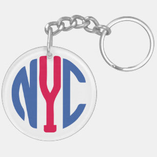 New York City monogram Key Ring