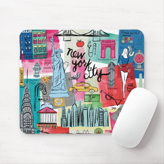 New York City Mouse Mat (With Mouse)