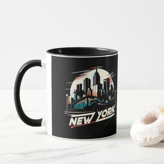 New York City Mug (With Donut)