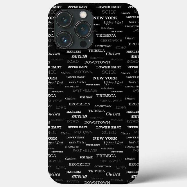 New York City Neighbourhoods Case-Mate iPhone Case (Back)