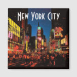 New York City (Neon) Magnet<br><div class="desc">Night scene in Times Square</div>