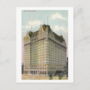 New York City, New Plaza Hotel, c1910 Vintage Postcard
