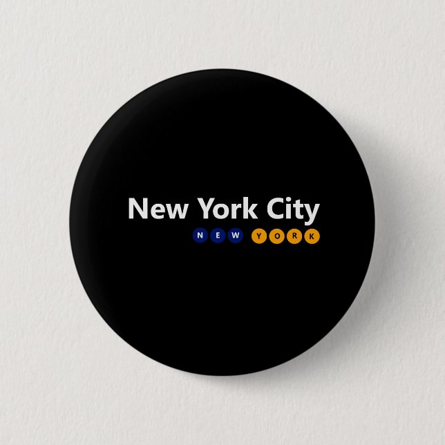 New York City, New York Button (Front)