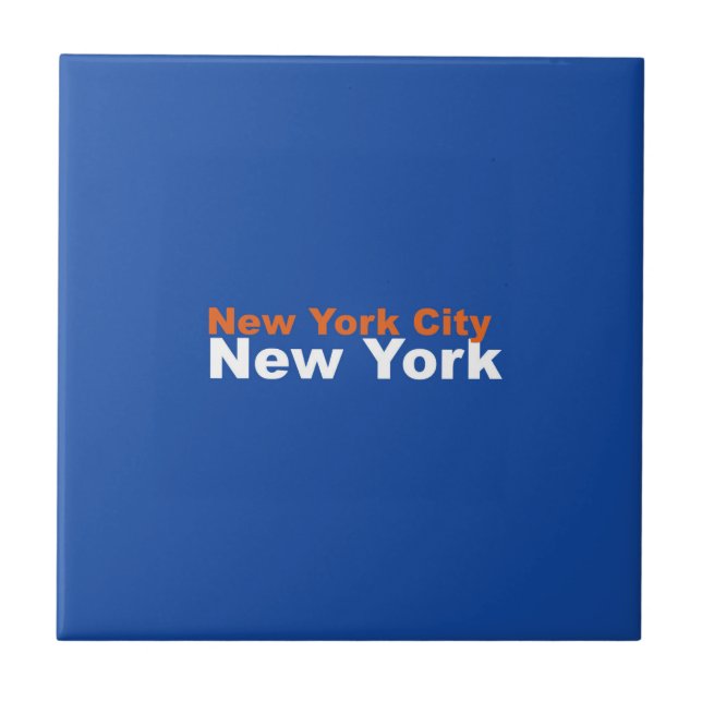 New York City, New York Ceramic Tile (Front)