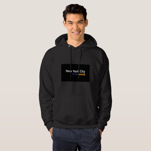 New York City, New York Men'sHooded Sweatshirt (Front Full)