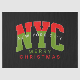 New York City New York Merry Christmas Travel Gift Tissue Paper
