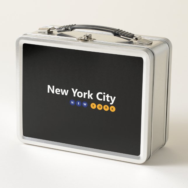 New York City, New York Metal Lunch Box (Front)
