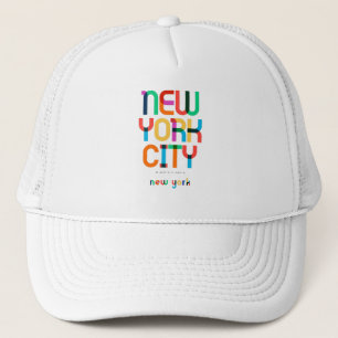 New York City New York Mid Century, Pop Art, Trucker Hat