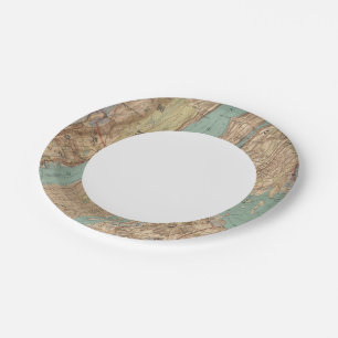 New York City, New York Paper Plate