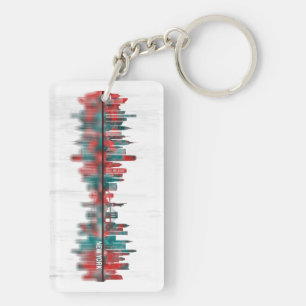 New York City New York Skyline Key Ring