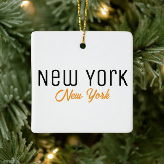 New York City, New York Souvenir Ceramic Ornament