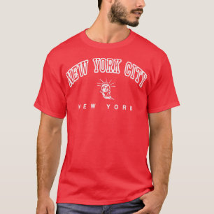 New York City New York Statue of Liberty USA Lette T-Shirt