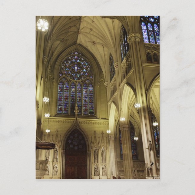 New York City, New York, USA. Saint Patricks 2 Postcard (Front)