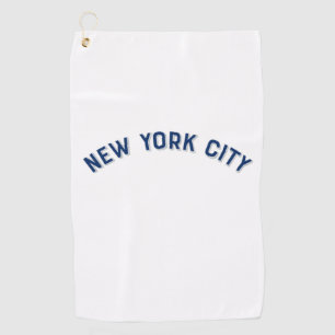 New York City, New York Vintage Arch Golf Towel