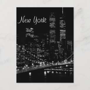 New York City Night Postcard